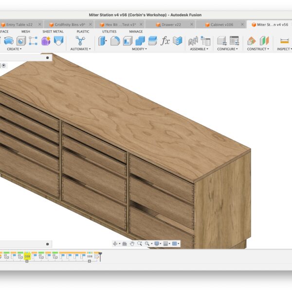 Digital Files: Miter Station Cabinet Design CAD Files